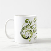 Green Swirl Koffiemok (Links)