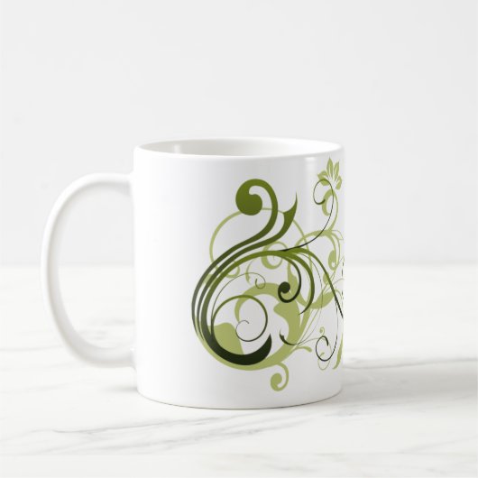 Green Swirl Koffiemok (Links)