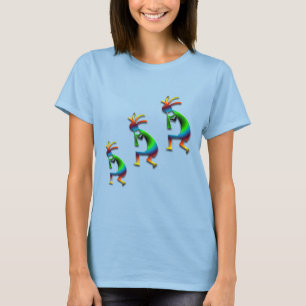 Green Swirl Kokopellis T-shirt