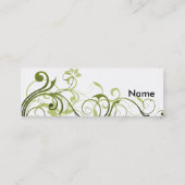 Green Swirl Mini Visitekaartje (Achterkant)