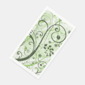 Green Swirl Paper gastendoek Servet (Hoek)