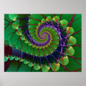 Green Swirl Poster (Voorkant)
