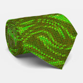 Green Swirl Sequin Effect Neckware Stropdas (Opgerold)