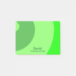 Green Swirls for Homeschool Dad Post-it® Notes