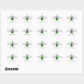 Green Swirls Guitar Dank u Stickers (Vel)