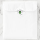 Green Swirls Guitar Dank u Stickers (Tas)