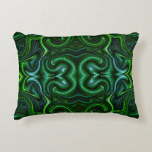 Green Swirly Spotted Abstract Fine Art