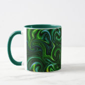 Green Swirly Spotted Abstract Fine Art Mok (Links)