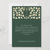 Green Sword & Shield middeleeuwse fantasie bruilof Bedankkaart (Achterkant)