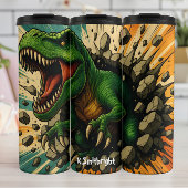 Green T-Rex Wall Break Roar Thermosbeker