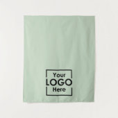 Green Table Runner Banner Business Logo Events Wandkleed (Voorkant)