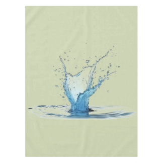 Green Tablecloth with Water Drop Impact Tafelkleed