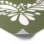 Green Talavera Tegel Fiesta Baby shower Welkom Poster (Hoek)