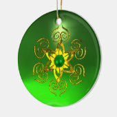 GREEN TALISMAN EMERALD KERAMISCH ORNAMENT (Links)