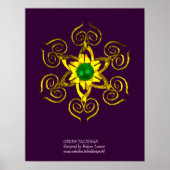 GREEN TALISMAN, paars Poster (Voorkant)