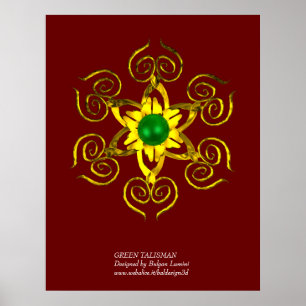 GREEN TALISMAN, rood Poster