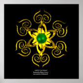 GREEN TALISMAN, zwart Poster (Voorkant)