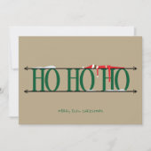 Green & Tan Elf Shenanigans Corporate Christmas Feestdagenkaart (Voorkant)