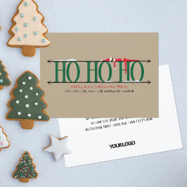 Green & Tan Elf Shenanigans Personeel Kerstfeest Kaart