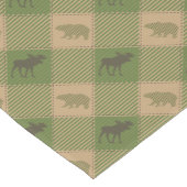 Green Tan Moose Beer Patroon Korte Tafelloper (Hoek)