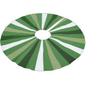GREEN TAN WHITE STRIPED STAR BURST KERSTBOOM ROK (Gekanteld)
