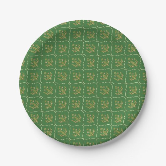 Green Tapestry Papieren Bordje (Voorkant)