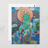 Green Tara Briefkaart (Voorkant / Achterkant)