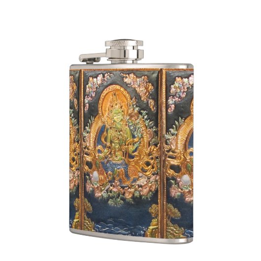 GREEN TARA BUDDHIST GODDESS HIP FLASK HEUPFLES (Links)