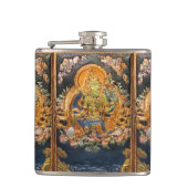 GREEN TARA BUDDHIST GODDESS HIP FLASK HEUPFLES (Voorkant)