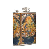 GREEN TARA BUDDHIST GODDESS HIP FLASK HEUPFLES (Rechts)