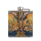GREEN TARA BUDDHIST GODDESS HIP FLASK HEUPFLES (Achterkant)