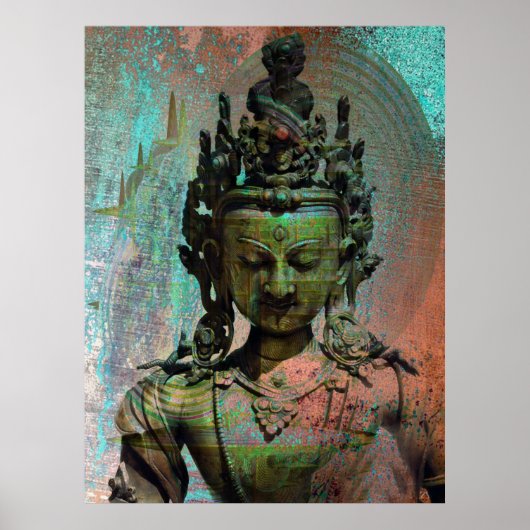 Green Tara Dakini Poster (Voorkant)