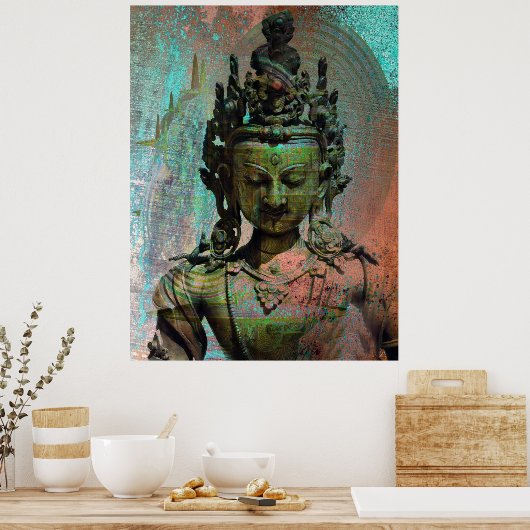 Green Tara Dakini Poster (Keuken)