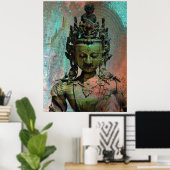 Green Tara Dakini Poster (Thuiskantoor)