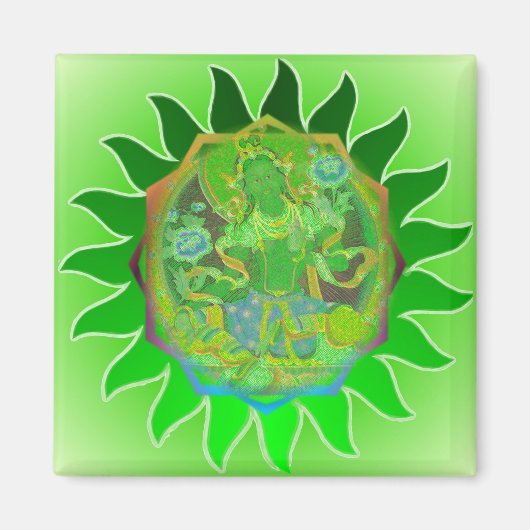 Green Tara Magnet (Voorkant)