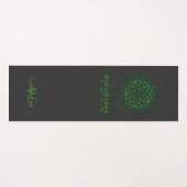 Green Tara Mantra In Tibetan Script With Mandala Yogamat (Voorkant (horizontaal))