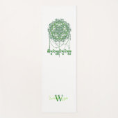 Green Tara Mantra In Tibetan Script With Mandala Yogamat (Voorkant)