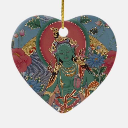 Green Tara Ornament (Achterkant)
