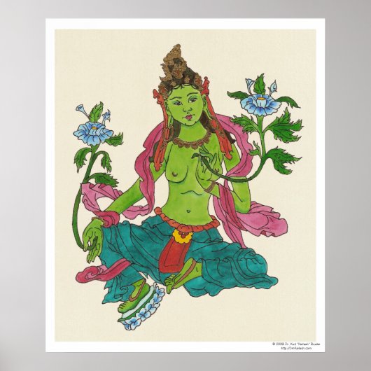 Green Tara Poster (Voorkant)