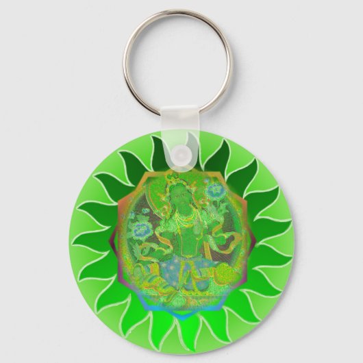 Green Tara Sleutelhanger (Voorkant)
