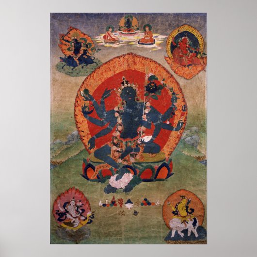 Green Tara Tibetan Buddhist Deity Poster (Voorkant)