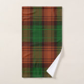 Green Tartan Bath Towel Set Bad Handdoek (Handdoek)