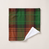 Green Tartan Bath Towel Set Bad Handdoek (Wasdoekje)