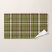 Green Tartan Bath Towel Set Bad Handdoek (Handdoek)