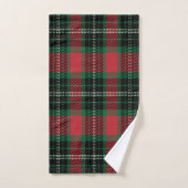 Green Tartan Bath Towel Set Bad Handdoek (Handdoek)
