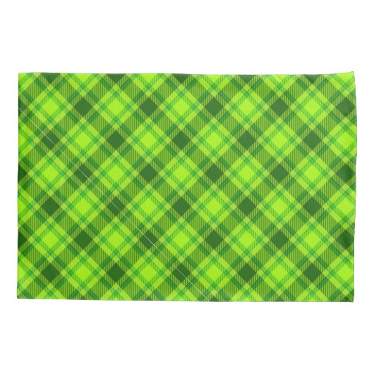 Green Tartan Checkered Plaid Pattern-57578 Kussensloop (Achterkant)