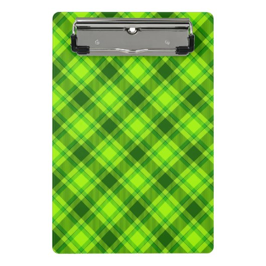 Green Tartan Checkered Plaid Pattern-57578 Mini Klembord (Voorkant)