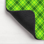 Green Tartan Checkered Plaid Pattern-57578 Muismat (Hoek)