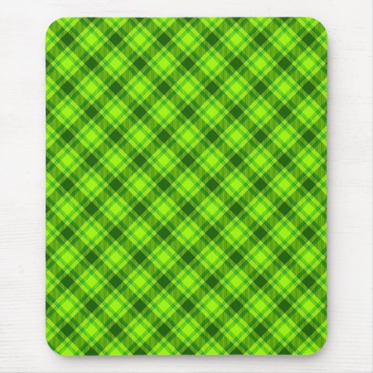 Green Tartan Checkered Plaid Pattern-57578 Muismat (Voorkant)