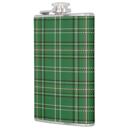 Green Tartan Flask Heupfles (Links)